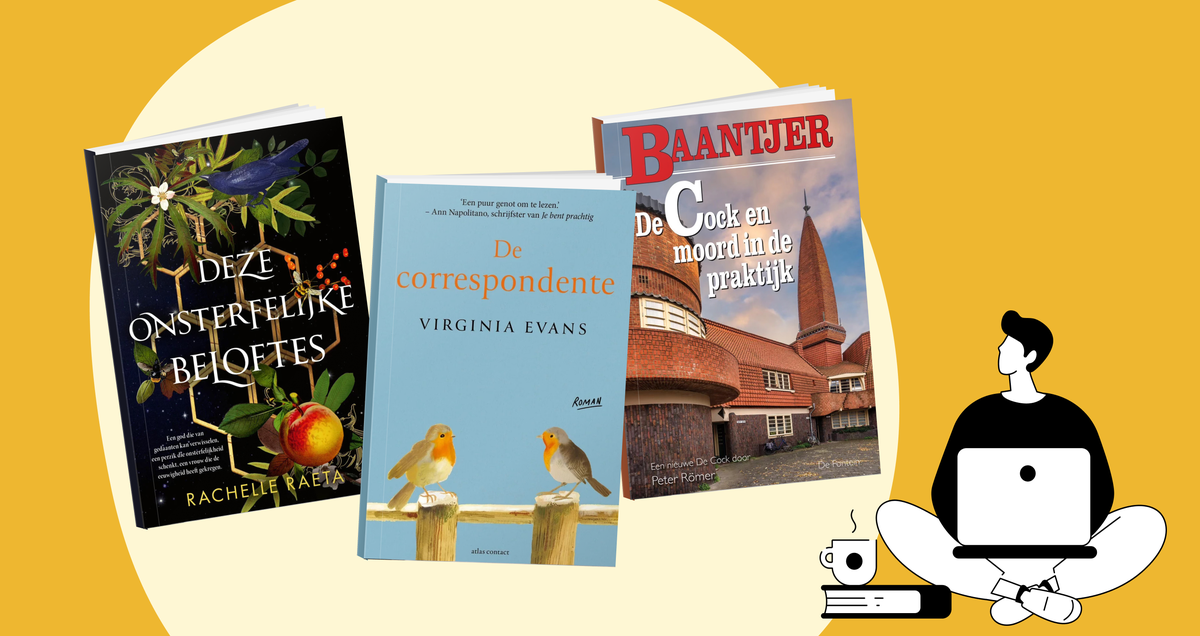 Boeken om je schermtijd mee te verlagen Boekentips waarmee je je schermtijd kan verruilen voor leestijd. Titels als De correspondente en De Cock en de moord in de praktijk