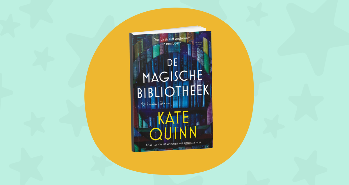 Recensie banner van het boek De magische bibliotheek van Kate Quinn