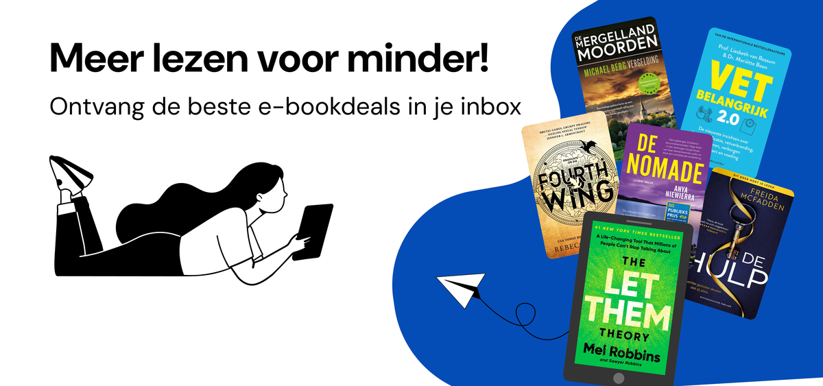 Banner met e-bookdeals die je ontvangt wanneer je je inschrijft voor de nieuwsbrief