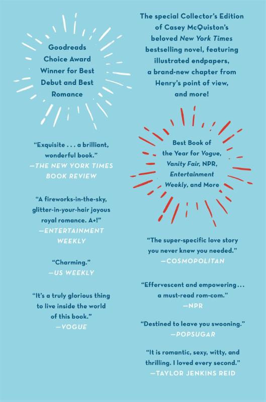 Red, White & Royal Blue: Collector's Edition (Hardback)