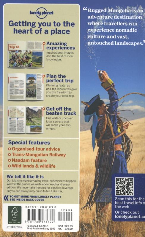 Lonely Planet Mongolia (Paperback) Lonely Planet Mongolia (Paperback)
