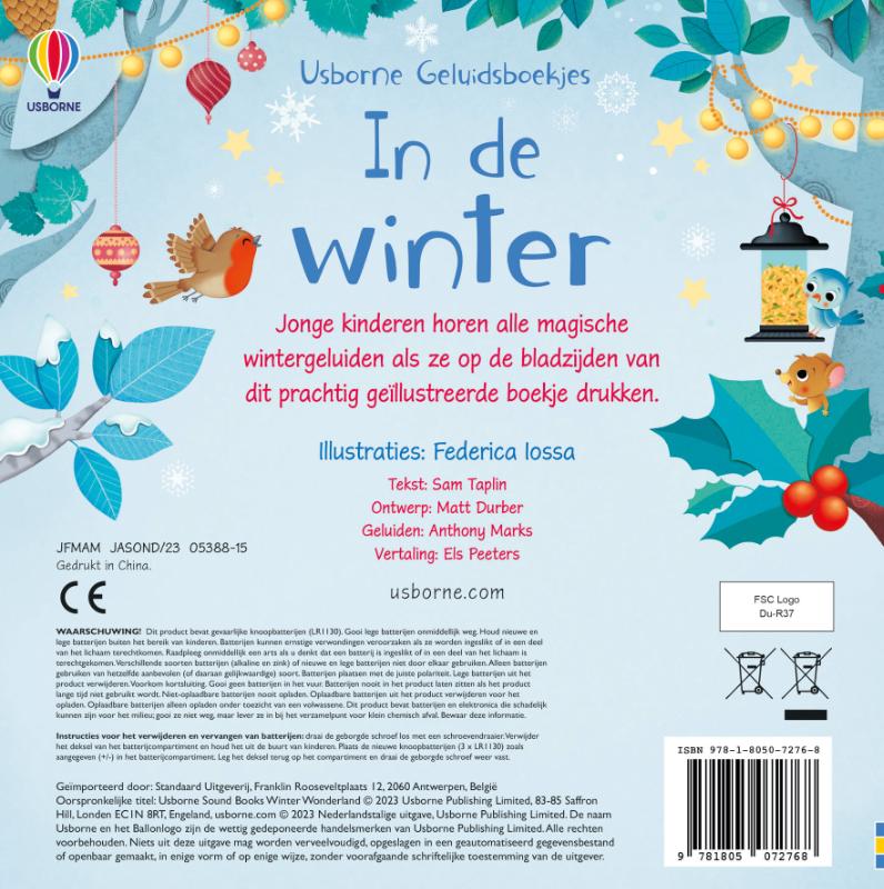 In de winter (Kartonboek)