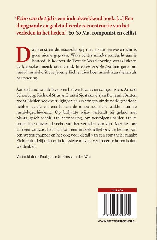 Echo van de tijd (Hardback)