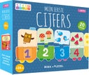 Puzzeltrein 20 stukjes en boek - Mijn eerste cijfers (Kartonboek)