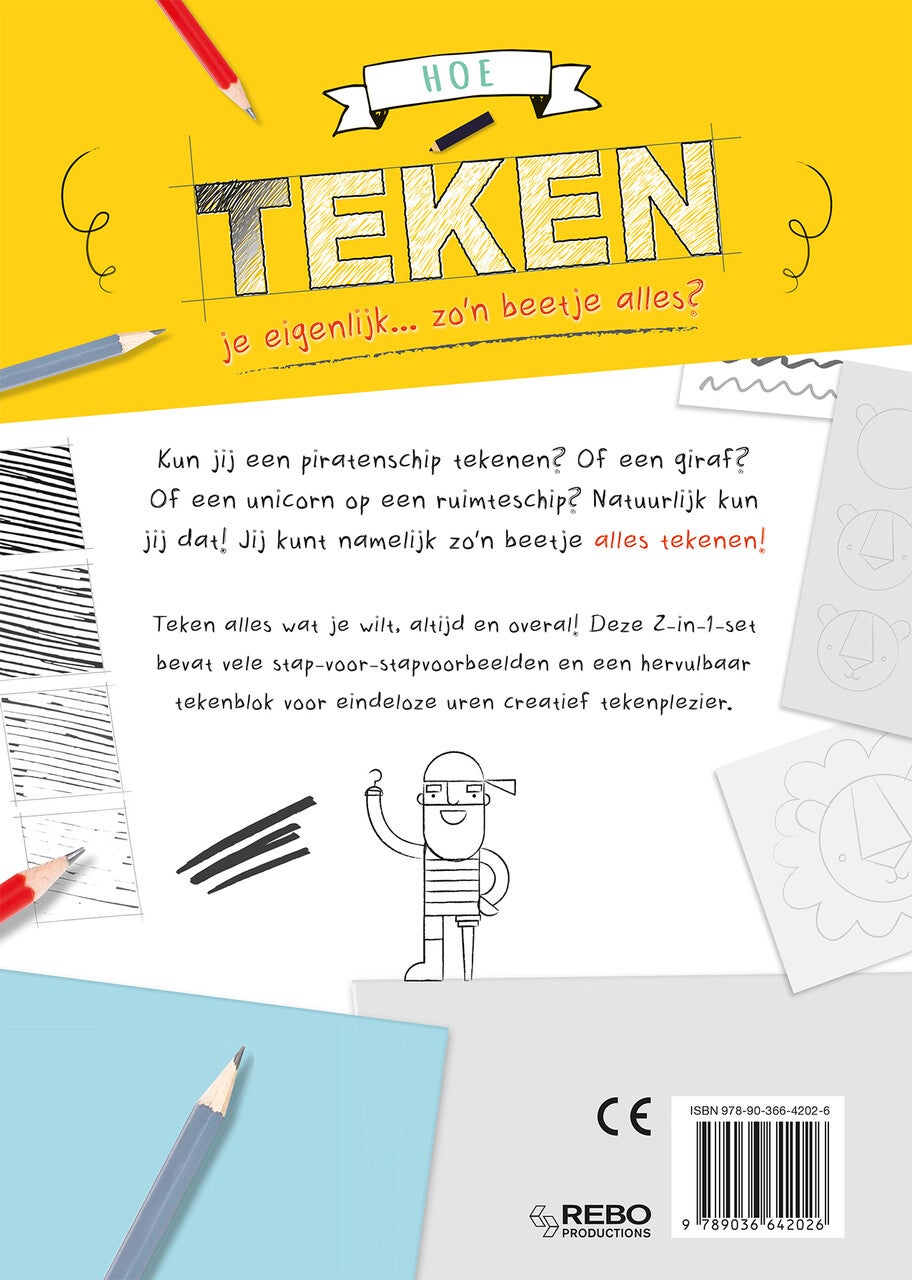 Hoe teken je eigenlijk... zo'n beetje alles? (Kartonboek)