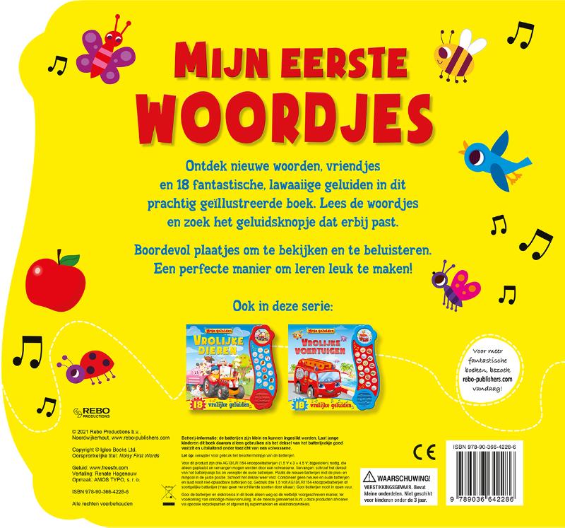 Geluidenboek Mijn eerste woordjes (Kartonboek) Geluidenboek Mijn eerste woordjes (Kartonboek)