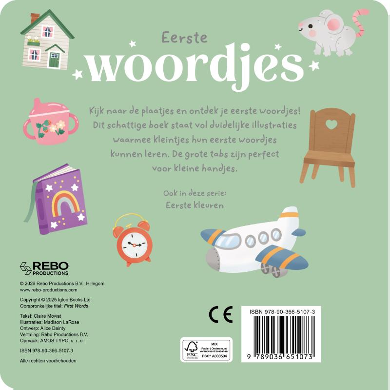 Eerste woordjes - Kijk en ontdek (Kartonboek)