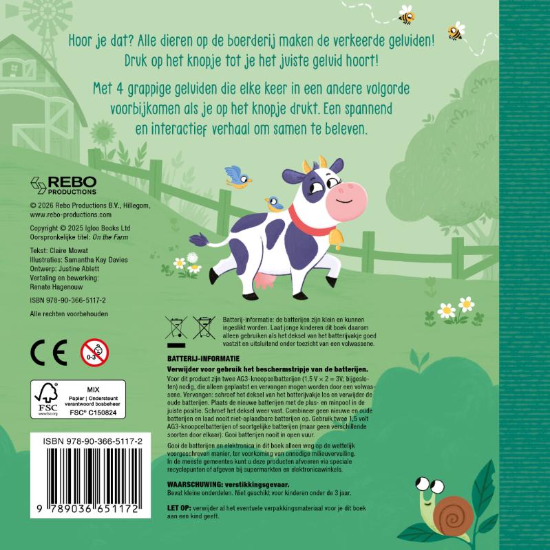 Op de boerderij - Zoek het geluid (Kartonboek) Op de boerderij - Zoek het geluid (Kartonboek)