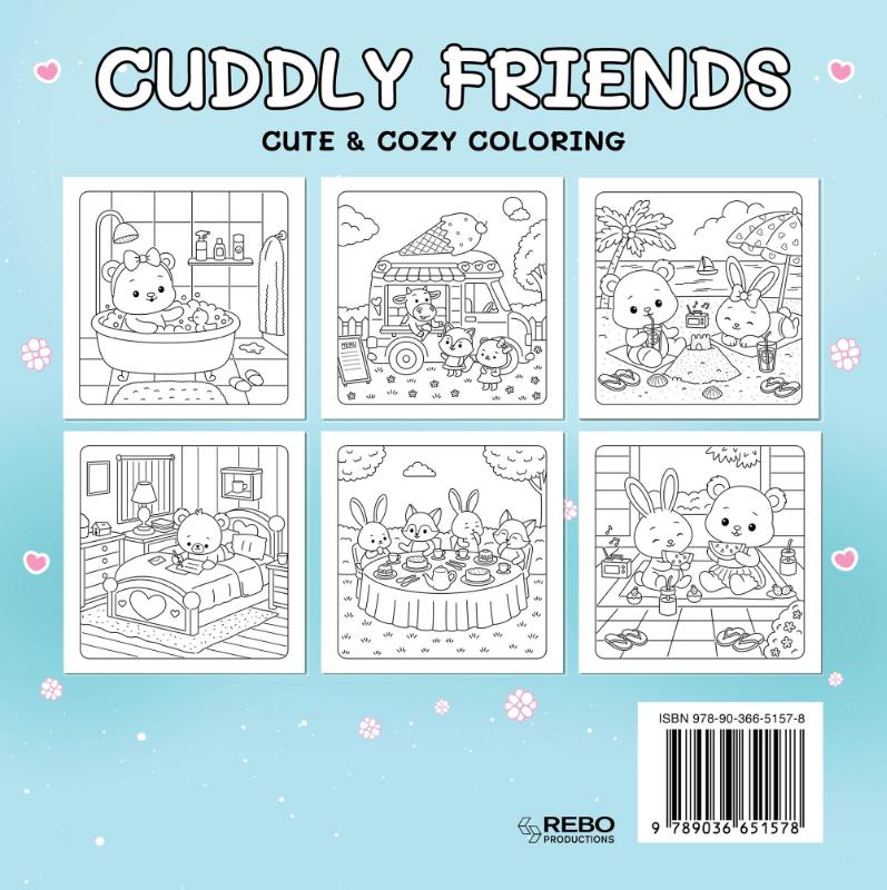 Cuddly friends - Coloring Book Cafe (Paperback) Cuddly friends - Coloring Book Cafe (Paperback)