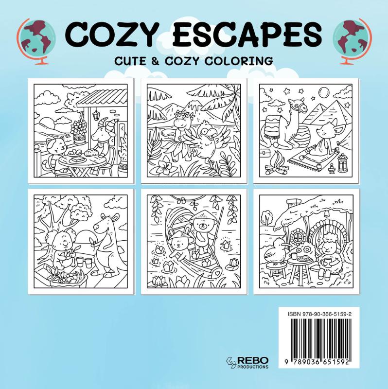 Cozy escapes - Coloring Book Cafe (Paperback) Cozy escapes - Coloring Book Cafe (Paperback)