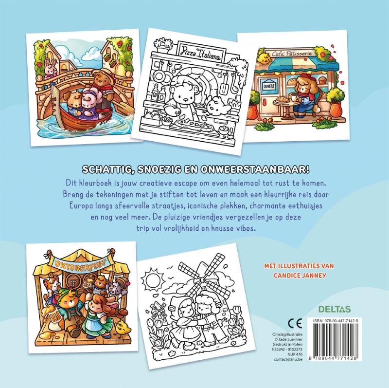 Cozy Europe - Comfy kleurboek Jade Summer (Paperback)