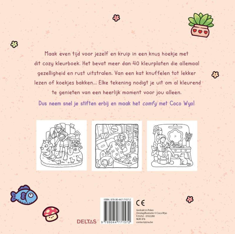 Girl Moments Cute & Comfy kleurboek Coco Wyo (Paperback)
