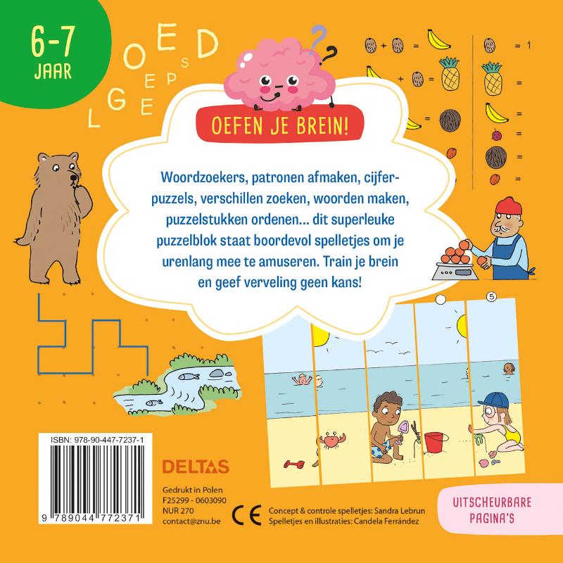 Oefen je brein! Leerrijke spelletjes 6-7 jaar (Paperback) Oefen je brein! Leerrijke spelletjes 6-7 jaar (Paperback)