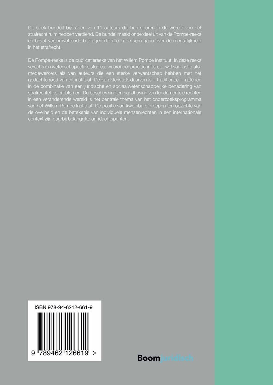 Opstellen over menselijkheid in het strafrecht (E-book)