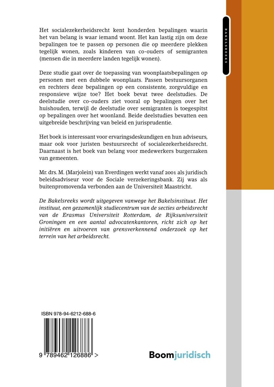 De dubbele woonplaats in het socialezekerheidsrecht (E-book)