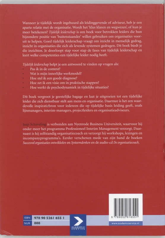 Tijdelijk leiderschap (Paperback) Tijdelijk leiderschap (Paperback)