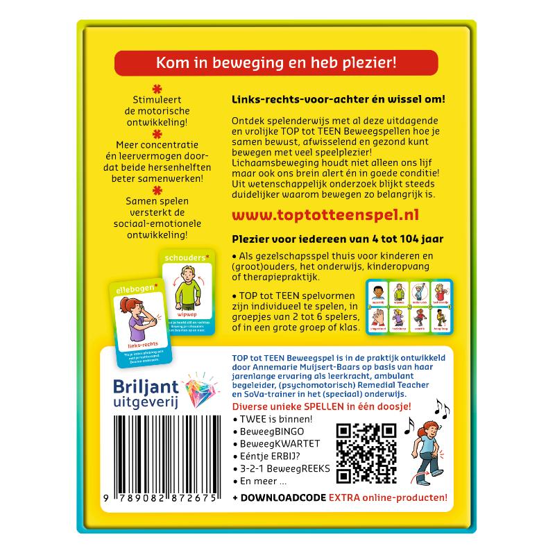 Top tot teen beweegspel (Kaartspellen)