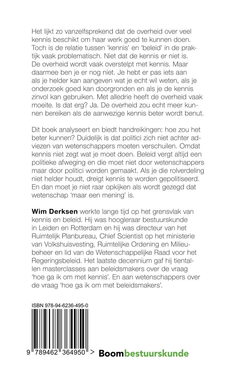 Kennis als anker voor beleid (E-book) Kennis als anker voor beleid (E-book)