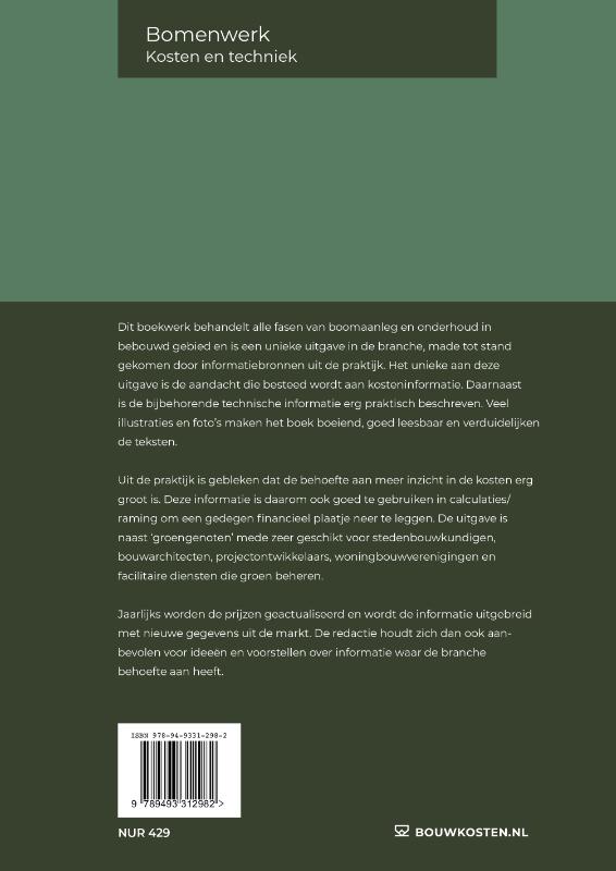 Bomenwerk, Kosten en techniek (Paperback) Bomenwerk, Kosten en techniek (Paperback)