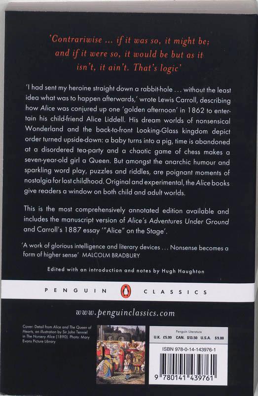 Alice's Adventures in Wonderland and Through the Looking Glass (Paperback)