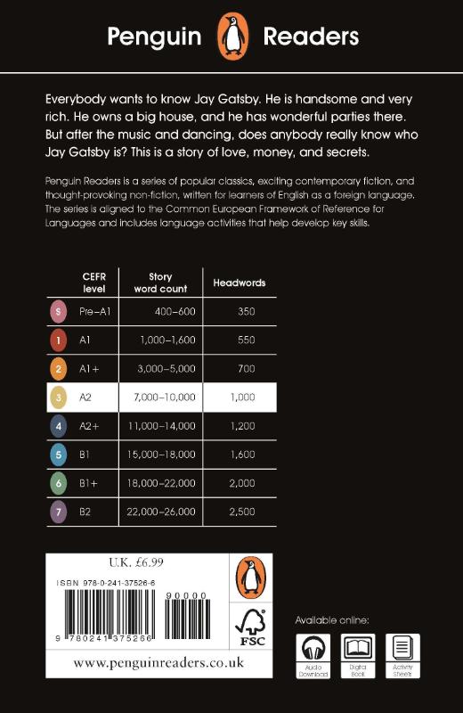 Penguin Readers Level 3: The Great Gatsby (ELT Graded Reader) (Paperback)