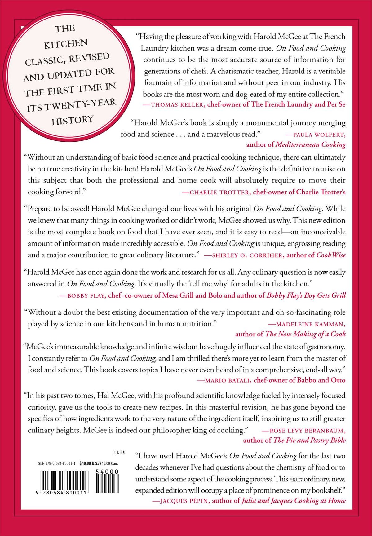 On Food and Cooking (Hardback)