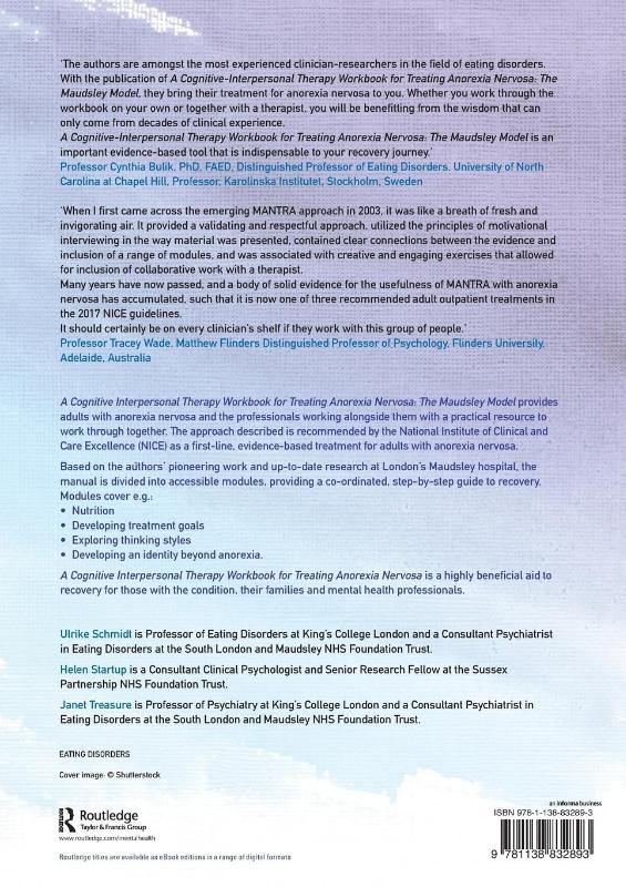 A Cognitive-Interpersonal Therapy Workbook for Treating Anorexia Nervosa (Paperback)