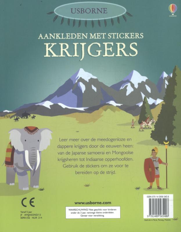 Aankleden met stickers-krijgers (Paperback)