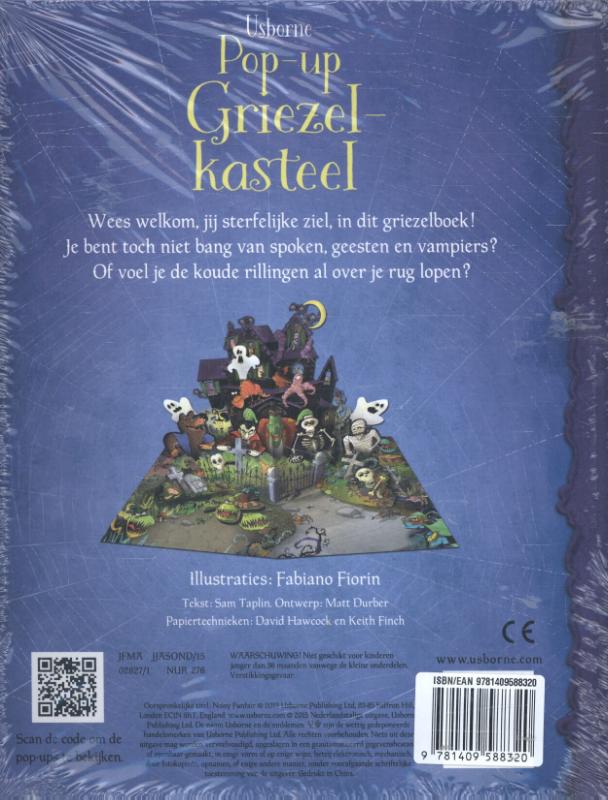 Pop-up griezelkasteel (Hardback)