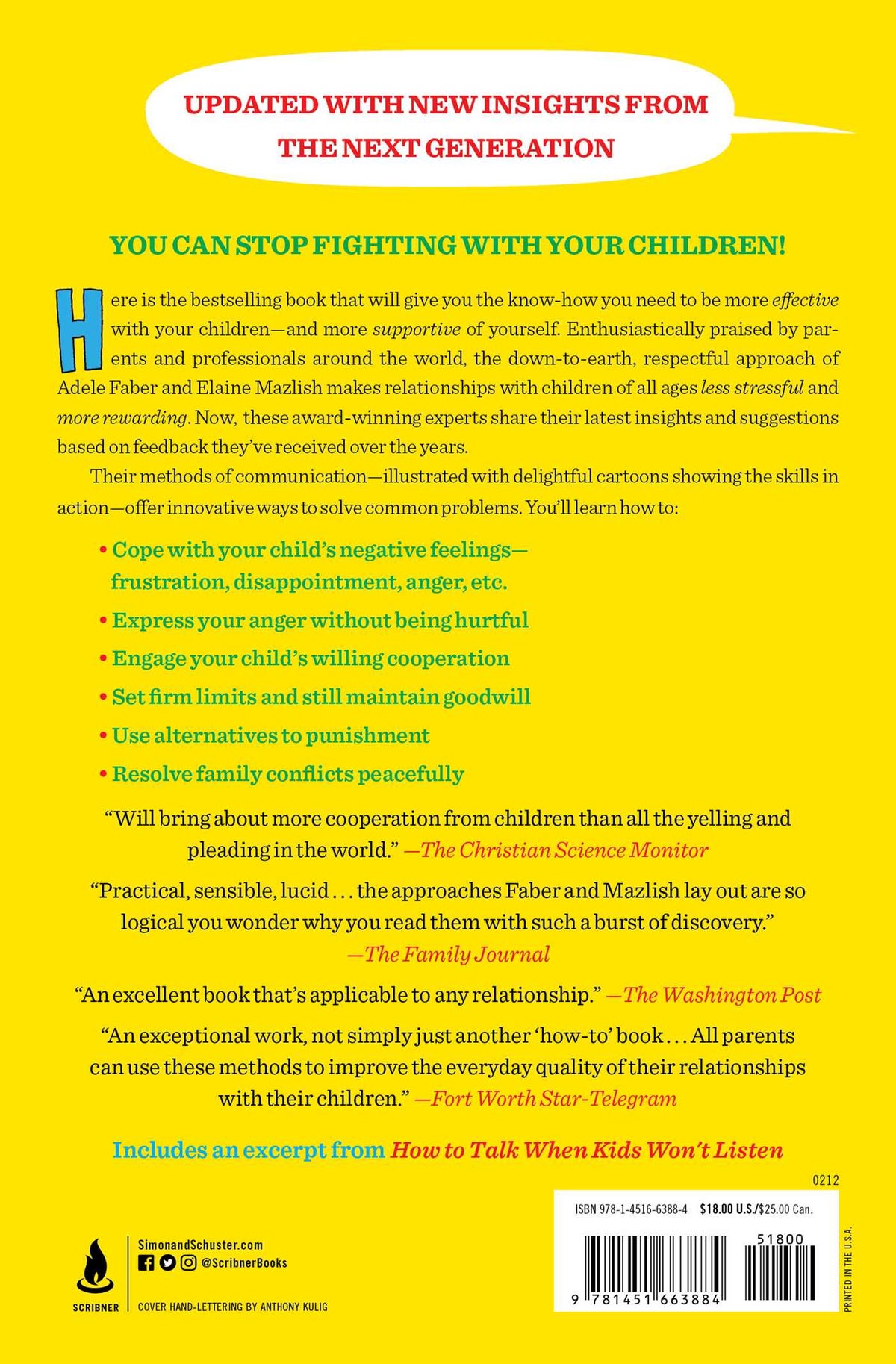 How to Talk So Kids Will Listen en Listen So Kids Will Talk (Paperback)