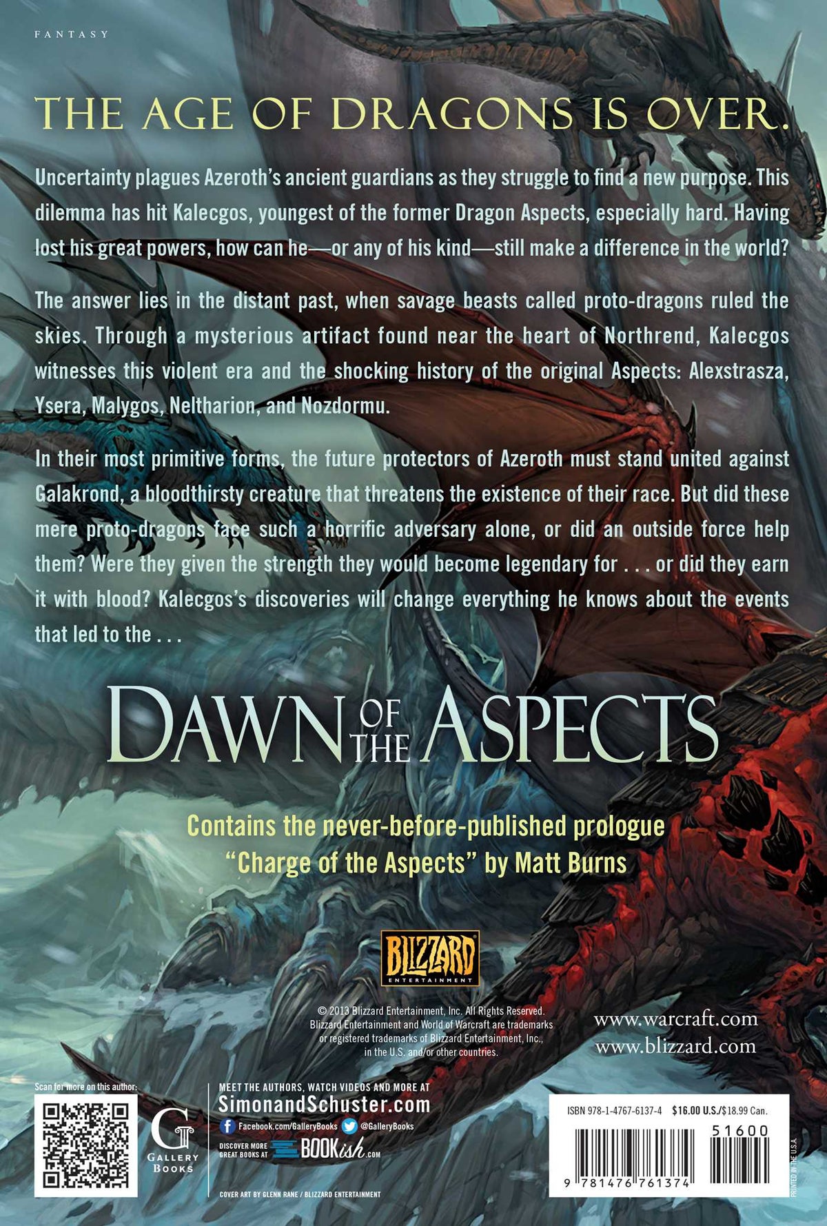 World of Warcraft: Dawn of the Aspects (Paperback)