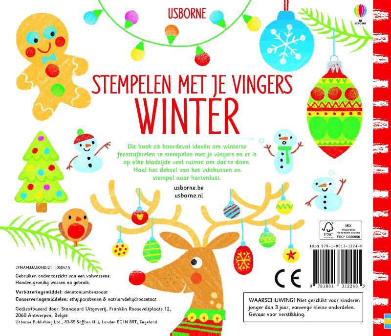 Stempelen met je vingers Winter (Hardback)