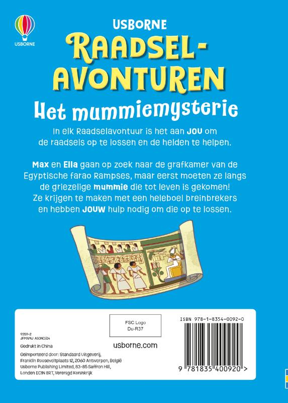 Het mummiemysterie (Hardback)