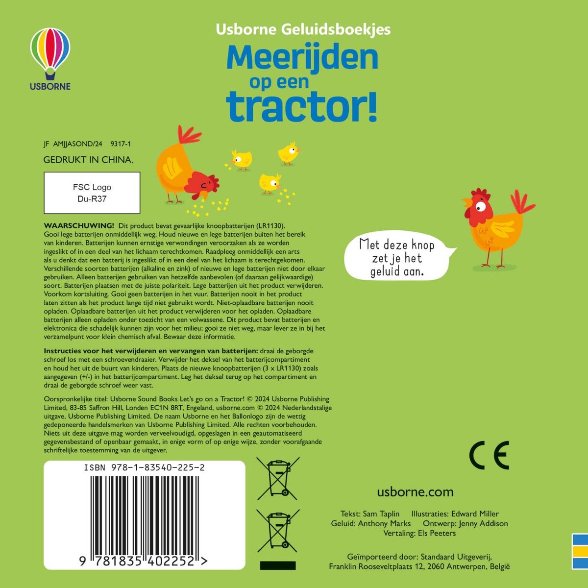 Meerijden op een tractor! (Kartonboek)