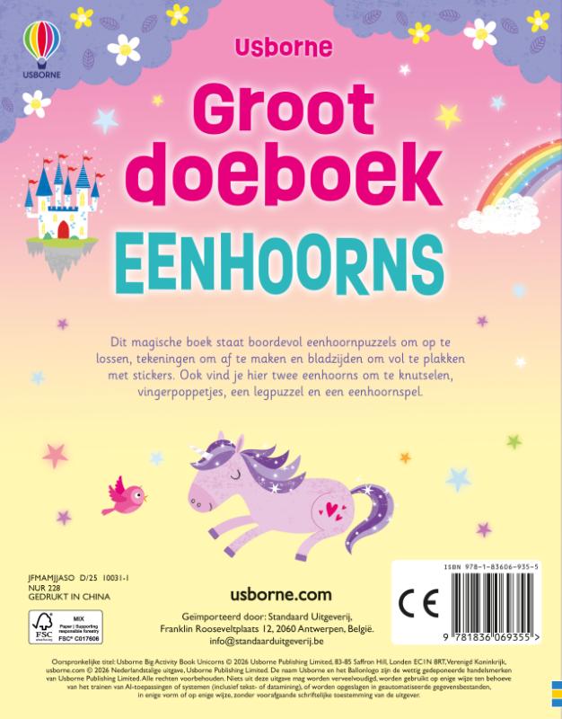 Groot doeboek Eenhoorns (Paperback)