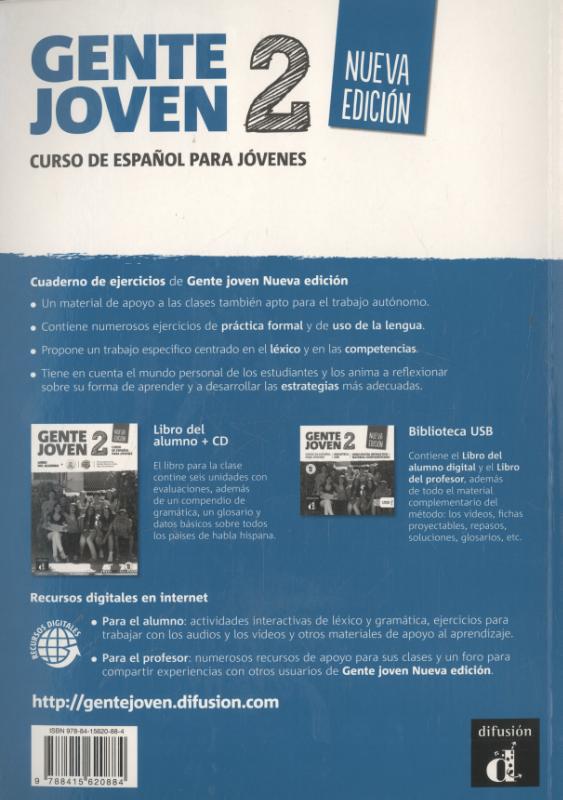 Gente joven 2 - Cuaderno de ejercicios (Paperback)