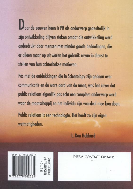 De grondslagen van Public Relations (Paperback)