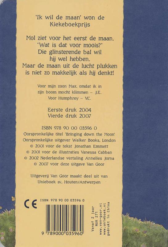 Ik wil de maan (Kartonboek)