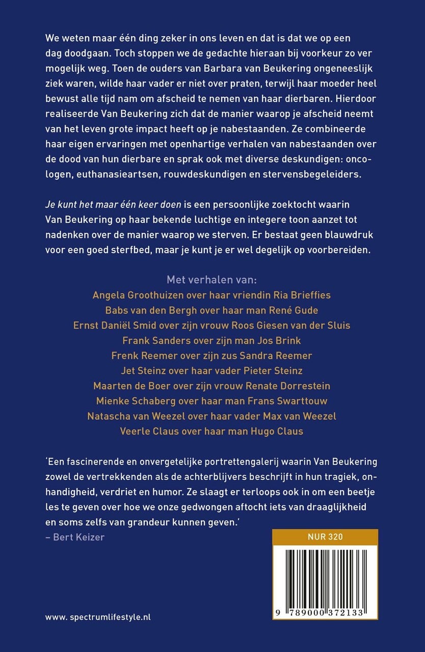 Je kunt het maar één keer doen (E-book)