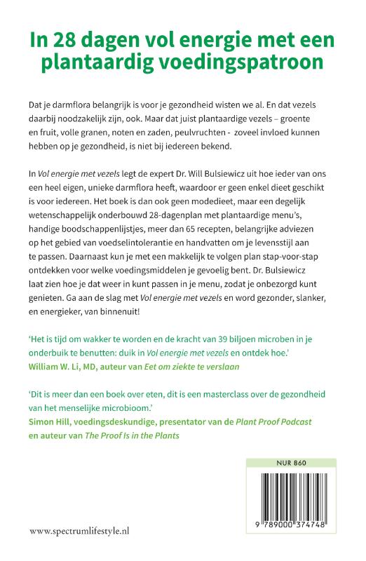 Vol energie met vezels (Paperback)