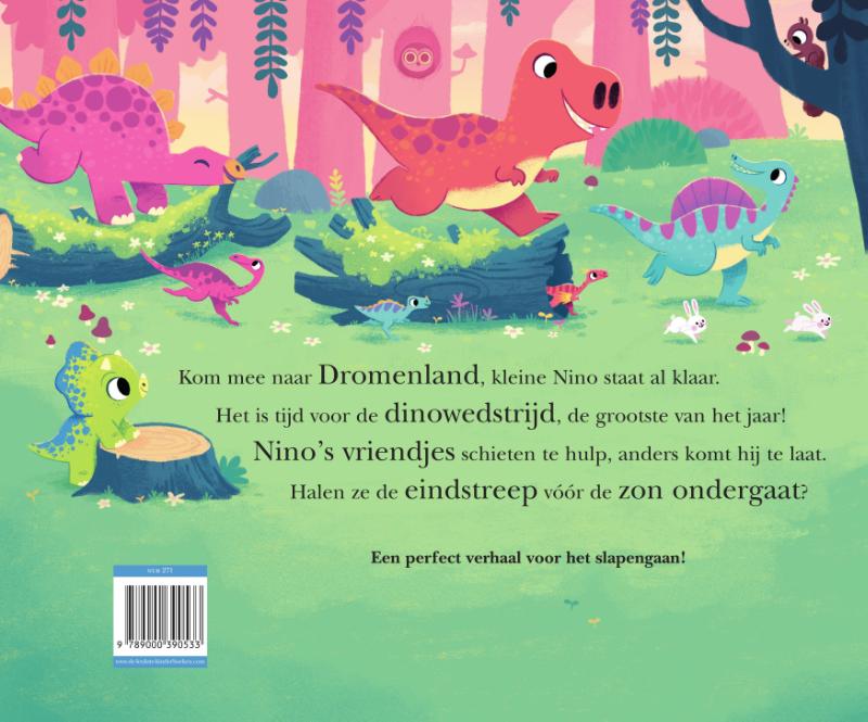 Over tien minuutjes naar bed - De grote dinowedstrijd (Hardback)