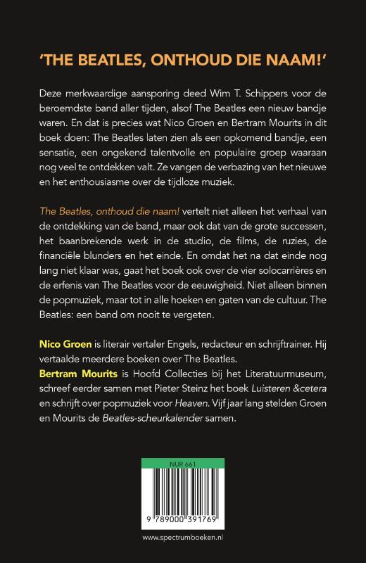 The Beatles, onthoud die naam! (Paperback)