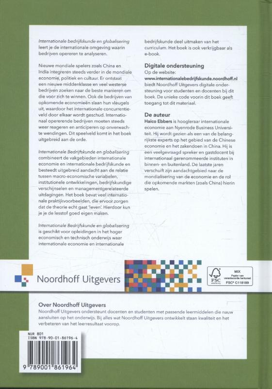 Internationale bedrijfskunde en globalisering (Hardback)