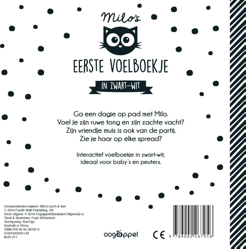 Milo's eerste voelboekje in zwartwit (Hardback)