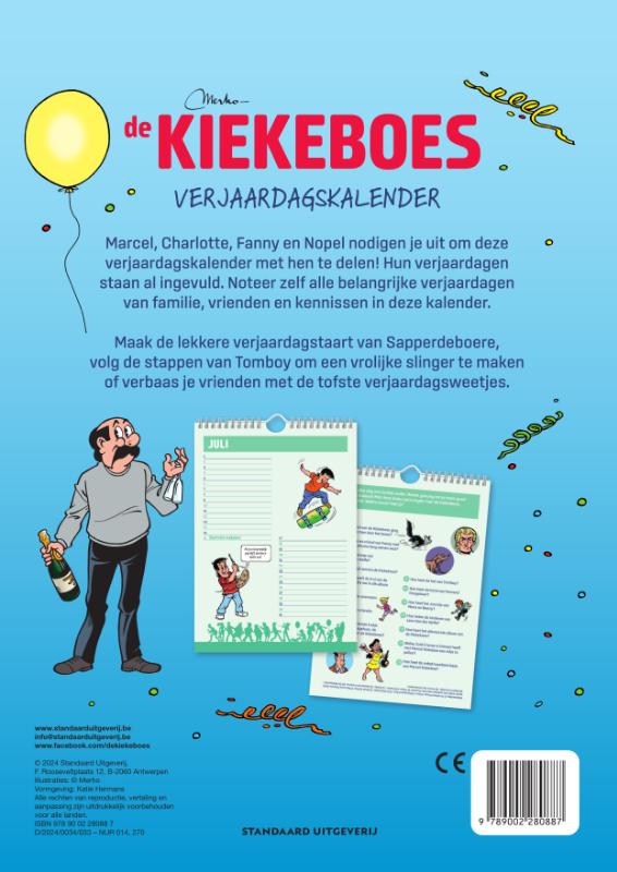 De Kiekeboes: verjaardagskalender (Kalender)