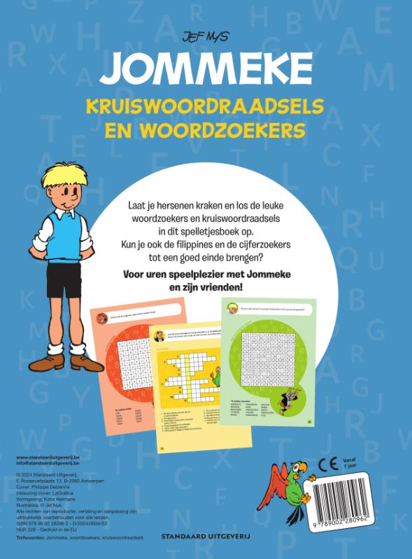 Jommeke Kruiswoordraadsels en woordzoekers (Paperback)