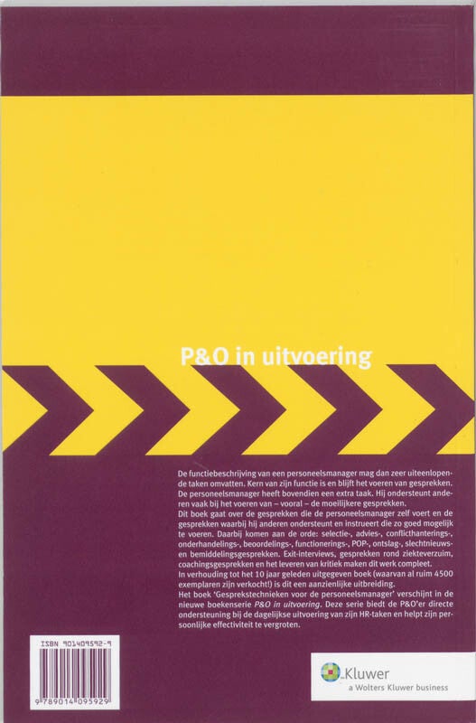 Gesprekstechnieken voor de personeelsmanager (Paperback)