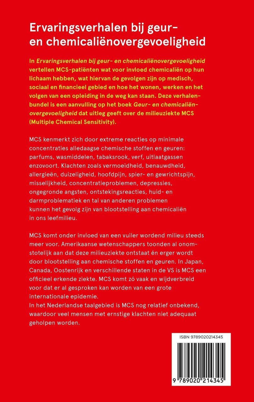 Ervaringsverhalen bij geur- en chemicaliënovergevoeligheid (Paperback)