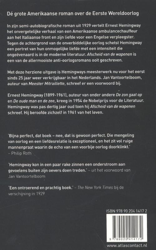 Afscheid van de wapenen (Paperback)