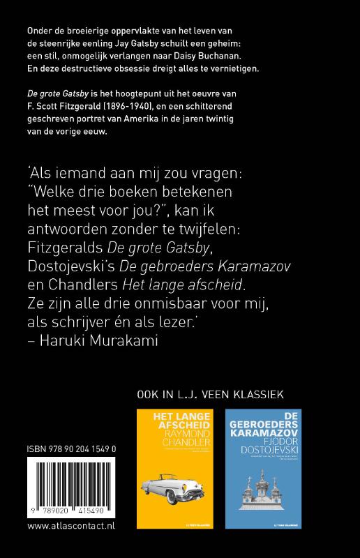 De grote Gatsby (Paperback)